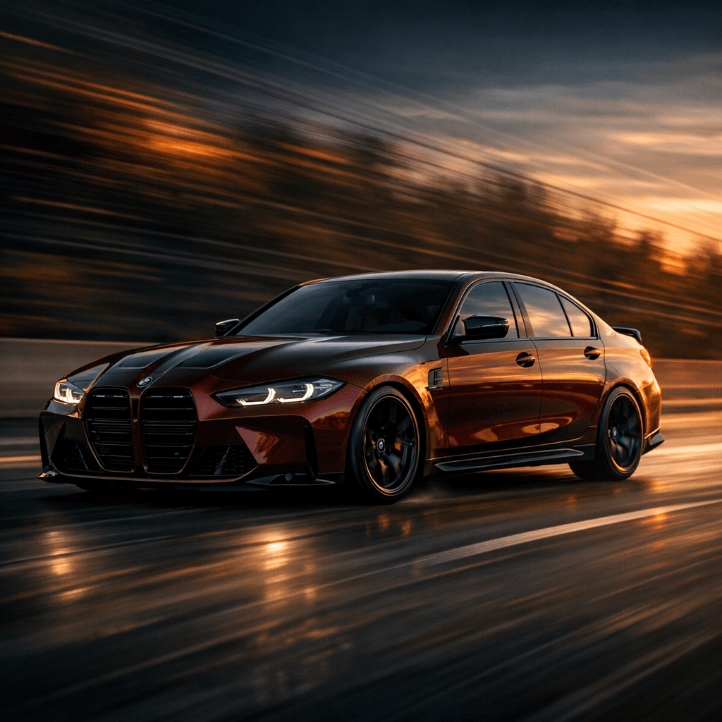 Rolling shot with motion blur background